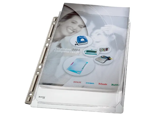 Showtas Leitz 4755 A4 4-gaats PVC 0.17mm glad met expansievouw