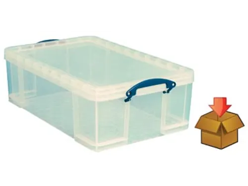 Opbergdoos 50 Liter Transparant Cardboard