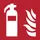 Pictogram bordje Djois Brandblusser 200x200mm rood