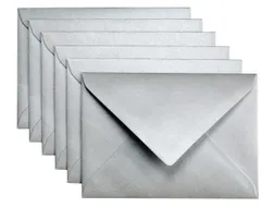 Envelop Papicolor C6 114x162mm Zilver Gegomd