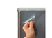 Cadre clipsable A3 25mm Angles biseautés Argent