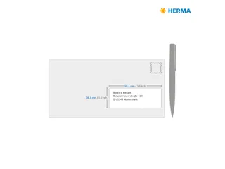 HERMA 10310 Verwijderbare Adresetiket A4 99,1x38,1mm Wit 1400 stuks - 4