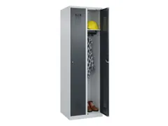 locker,HxBxD 1850x600x500mm,2vak,vak B 300mm,cil.-slot,staand op vloer