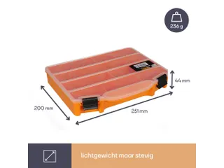 Assortimentsdoos 251x200x44mm 2.2 Liter - 7