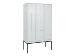 Z-garderobekast,HxBxD 2120x1200x500mm,vak B 200/400mm,cil.-slot