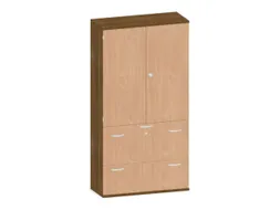 kantoorkast,HxBxD 1920x1000x430mm,decor romp noten,decor front beuken
