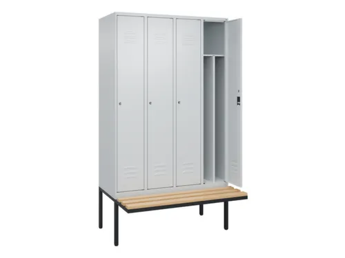 locker voor scheiding van kleding,HxBxD 2120x1200x815mm,4vak