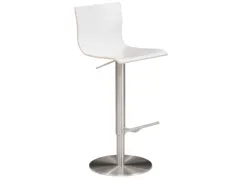 barkruk,zitting H 550-815mm,zitting wit,m. voetensteun,schotelvoet