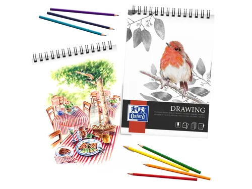 Tekenblok Oxford Drawing A4 50 vel 160 gram spiraal