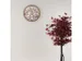 Wandklok Nextime dia 40cm Roze Hout Lotus
