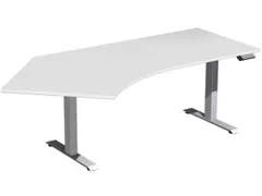 Elektrisch in hgte vst. hoekbureau,HxBxD 630-1280x2166x1130mm