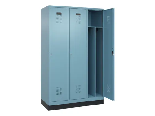 locker voor scheiding van kleding,HxBxD 1950x1200x500mm,3vak