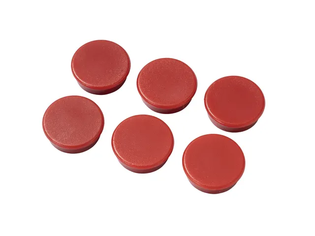#*Magneten Millex 25mm rood set a 6 st.