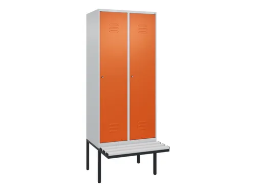 locker voor scheiding van kleding,HxBxD 2120x800x815mm,2vak
