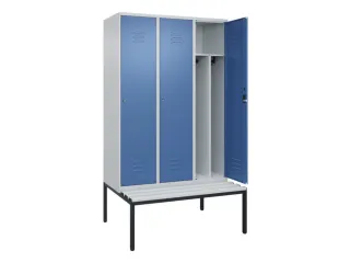 locker voor scheiding van kleding,HxBxD 2120x1200x815mm,3vak - 2