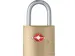 TSA Hangslot Met 2 Sleutels Messing