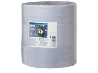 Tork 128407 Industrial Poetspapier 3-laags Blauw W1 - 1