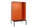 armoire vestiaire avec banc noir et blanc,HxlxP 2120x1200x815mm