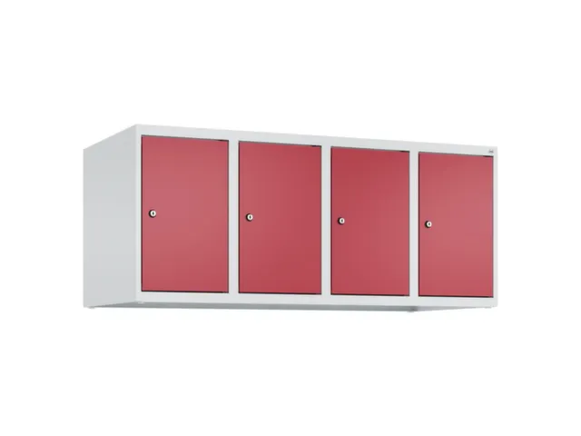 opzetkast,v. locker,4vak.,vak B 300mm,HxBxD 500x1200x500mm,vleugeldeur