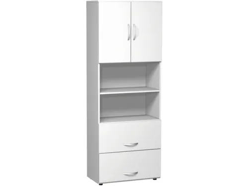 kantoor-combikast HxBxD 2160x800x420mm 2hangmappenframes wit