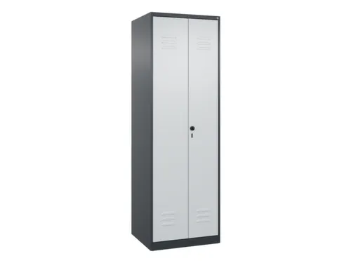 locker voor scheiding van kleding,HxBxD 1850x600x500mm,2vak