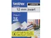 Labeltape Brother P-touch TZe-131 standaard 12mm zwart op transparant