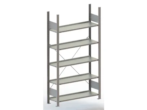 Inhaakstelling Basisveld 1850x1056x336mm 5legborden 80kg Verzinkt