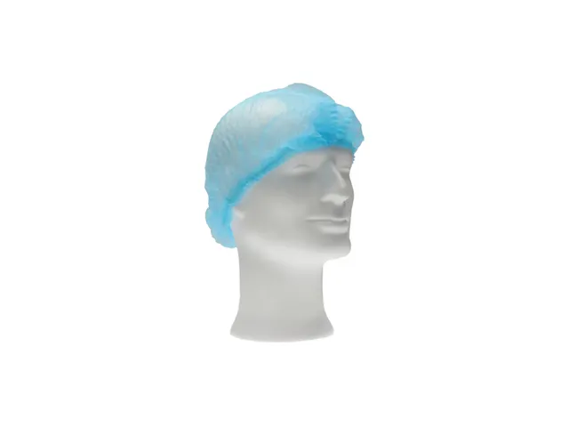 Haarnet CMT clip non-woven M 50cm PP blauw 100 stuks