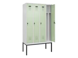 locker voor scheiding van kleding,HxBxD 2120x1200x500mm,4vak