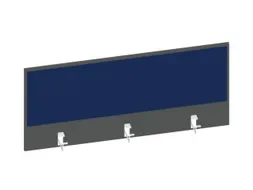 baliepaneel bureau aanbouw achter MS-donkergrijs BN6016-blauw 1200mm
