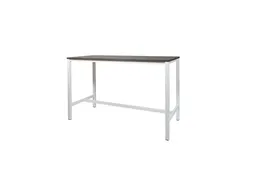Domino Basic Statafel Lxbxh 180x80x110cm Logan Eiken Onderstel Wit