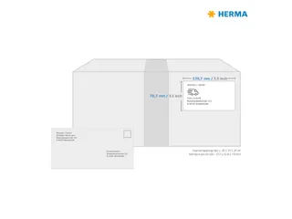 HERMA 4472 Premium Adresetiketten A4 78,7x139,7mm Wit 400 stuks - 4