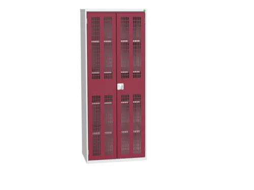 universele kast,HxBxD 2000x800x550mm,4xStalen bodem,draaigrendelslot