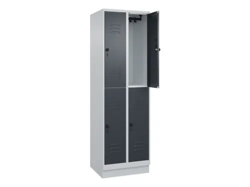 dubbeldekse locker,HxBxD 1950x600x500mm,2x2vak.,vak B 300mm