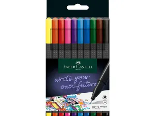 fineliner Faber Castell GRIP 0.4mm etui a 10 stuks assorti - 1