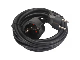 Verlengkabel 3m - Zwart - 3G1.5 - Randaarde - 3
