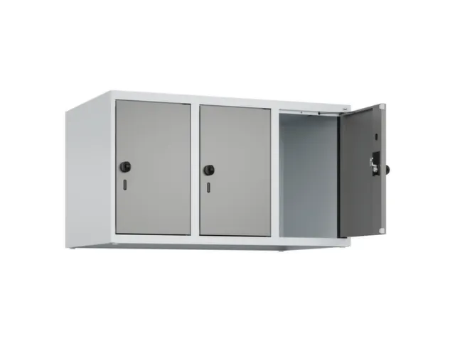 opzetkast,v. locker,3vak.,vak B 300mm,HxBxD 500x900x500mm,draaigrendel