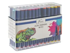 Alcoholmarker Nassau Arts duopunt 48 stuks assorti