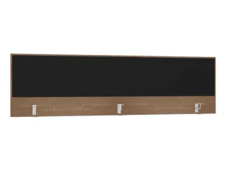 opzetpaneel,v. bureau,aanbouw achter,B 2000mm,NT-cherry,BN8033-zwart - 1