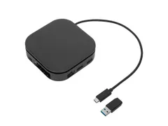 Targus DOCK116GLZ, Avec fil, USB 3.2 Gen 2 (3.1 Gen 2) Type-C, 80 W, N