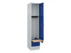 locker met bank,HxBxD 1950x400x815mm,1vak,vak B 400mm,draaigrendel