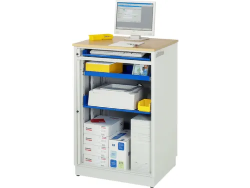 pc-kast,HxBxD 1100x720x660mm,stopcontactdoos m. schakelaar