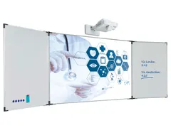 Projectiebord vijfvlaks 120x214cm 16:9 mat wit Extraflat