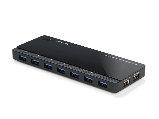 7-poorts USB 3.0 Hub with 2 power charger