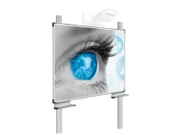 Projectiebord 120x192cm kolom mat wit Extraflat 16:10