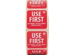 Etiket label afneembaar 'Use First', rol 1000st