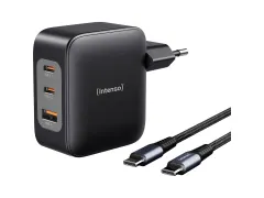Power Adapter 100W 7810010 1xUSB-A 2xUSB-C GAN zwart