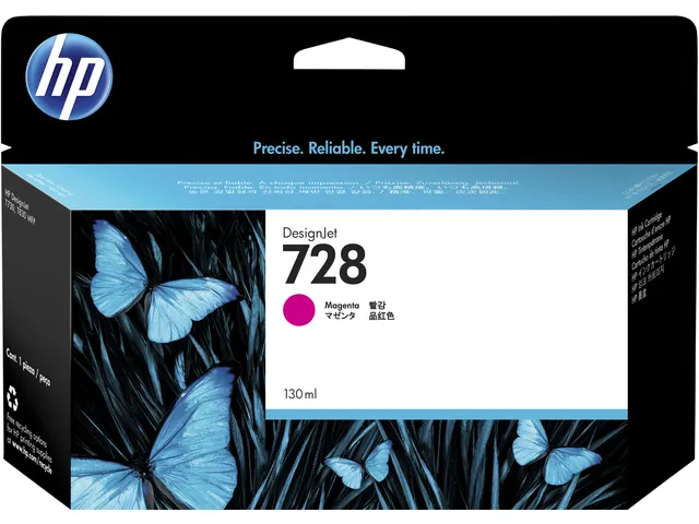 Inktcartridge HP F9J66A 728 rood
