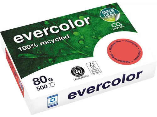 Evercolor papier A4 80g 500 vel framboos