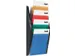 Porte-brochures mural Helit 4x A4 noir